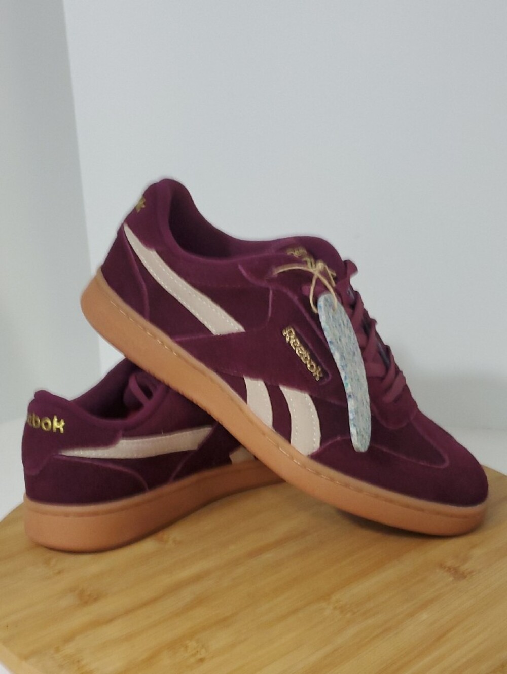 Reebok Forte Lounger Burgundy Sneakers Gum Sole Women's Size 8.5 NIB